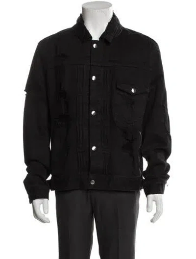 Pre-owned Balmain Trucker Jacket In Black