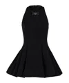 Balmain Trumpet-shaped Dress In Black