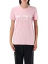 Balmain Tshirt 3 Btn Logo In Pink