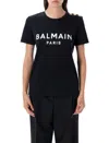 Balmain Tshirt 3 Btn Logo In Black