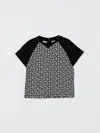Balmain Tシャツ  ボーイ カラー ブラック In Black
