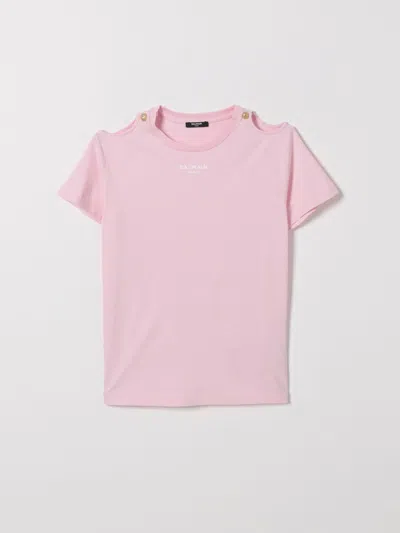 Balmain T-shirt Kids  In Pink