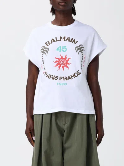 Balmain T-shirt Woman  In White