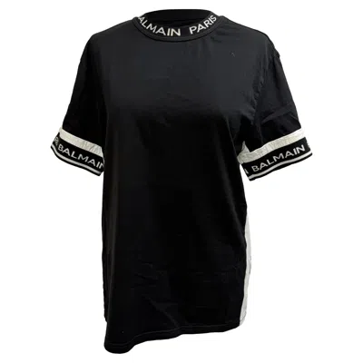 Balmain T-shirt In Black Cotton