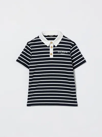 Balmain T-shirt  Kids Color Blue