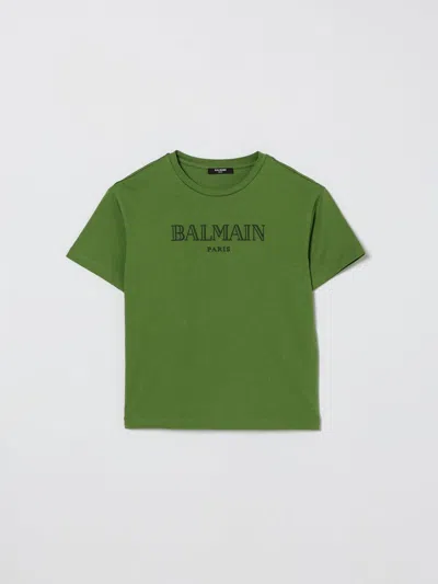 Balmain T-shirt  Kids Color Green