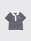Balmain Tシャツ ボーイ カラー ブルー In Blue