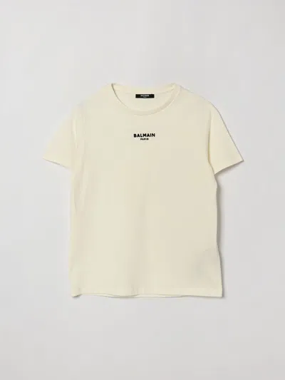 Balmain T-shirt Kids Color White In Neutral