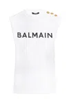 Balmain Short Sleeves Tshirt Button Detail