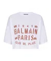 Balmain Plage Print T-shirt In White
