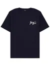 Balmain Navy Blue Cotton T-shirt In Blue