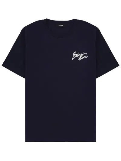 Balmain T-shirt With Logo In Animal Print