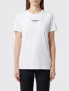Balmain Crew Neck Nylon Blend Silk Top In Multi