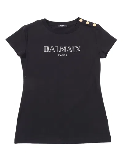 Balmain Kids'  T-shirt/top In Black