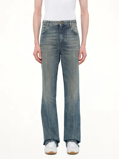 Balmain Tube Leg Jeans Vintage Wash In Multi