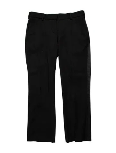 Pre-owned Balmain Tuxedo Straight Leg Pants In Black