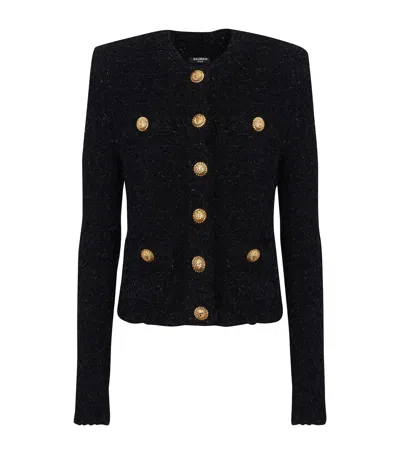 BALMAIN TWEED BUTTONED JACKET