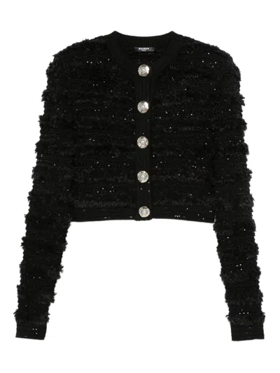 BALMAIN TWEED CARDIGAN
