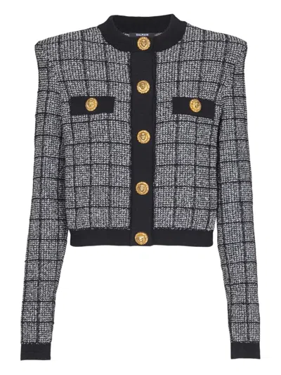BALMAIN TWEED CARDIGAN