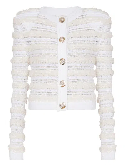 BALMAIN BALMAIN TWEED CARDIGAN