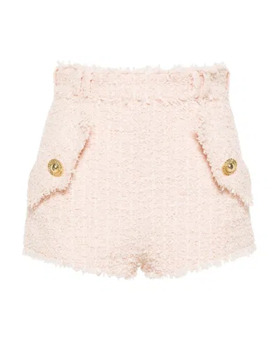 BALMAIN BALMAIN FRAYED HEM SHORTS