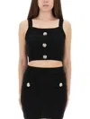 Balmain Black Tops - Vests & Tank Tops Women In Black
