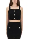 Balmain Black Tops - Vests & Tank Tops Women In Black