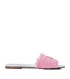 Balmain Pink Dafne Mules In Pink