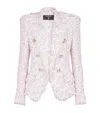 Balmain Tweed Frayed Blazer