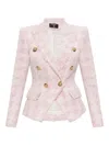 Balmain Tweed Frayed-edge Blazer