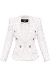 Balmain Tweed Blazer In White