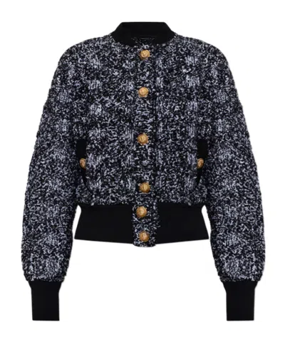 Balmain Long-sleeved Jacket In Black