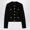 Balmain Tweed Lurex Jacket In Black