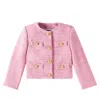 Balmain Tweed Jacket In Pink