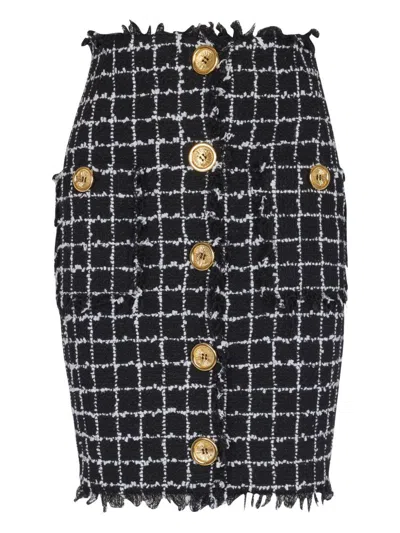 BALMAIN Balmain Tweed Midi Skirt