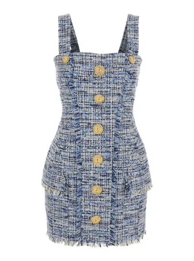 BALMAIN TWEED MINI DRESS
