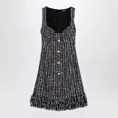 Balmain Tweed Mini Dress With Buttons