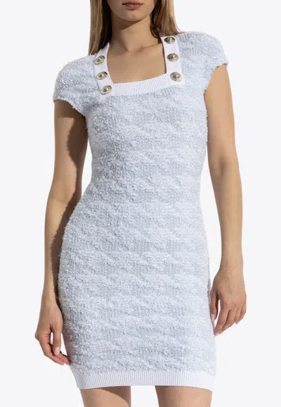 BALMAIN TWEED MINI DRESS WITH LUREX THREAD