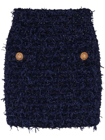 BALMAIN TWEED MINI SKIRT