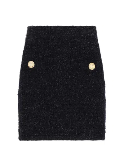 BALMAIN TWEED MINI SKIRT