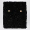 Balmain Black Pencil Mini Skirt With Jewel Buttons