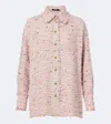 Balmain Tweed Overshirt In Multicoloured
