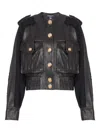 Balmain Quilted Leather And Tweed Bomber Jacket
