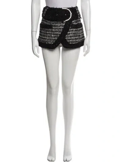 Pre-owned Balmain Tweed Pattern Mini Skirt In Multi
