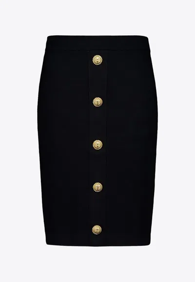 BALMAIN TWEED PENCIL SKIRT