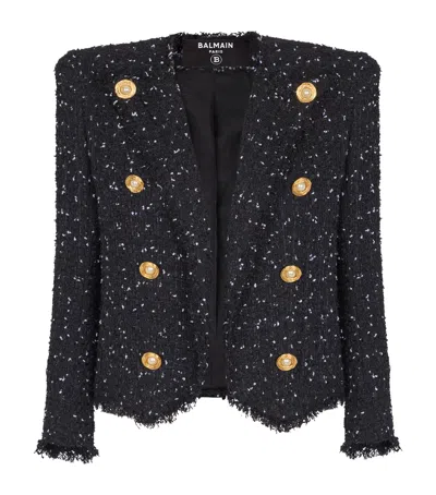BALMAIN TWEED POLKA-DOT JACKET