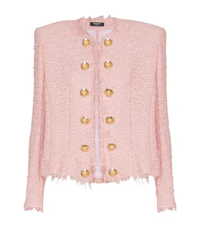 BALMAIN TWEED SEQUINNED BLAZER