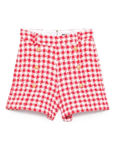 BALMAIN TWEED SHORTS
