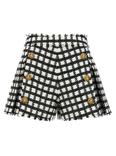 BALMAIN BALMAIN TWEED SHORTS