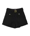 Balmain Short  Kids Color Black In Black